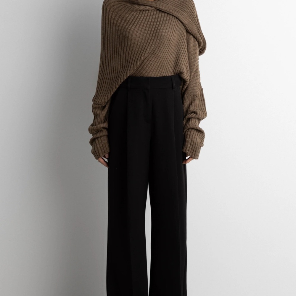 OAK + FORT Elegant Black wide leg pants
